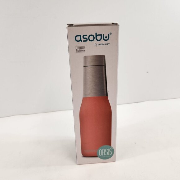 Avon Oasis Water Bottle Asobu Vacuum Insulated 20 Ounce Capacity NEW - Picture 9 of 14
